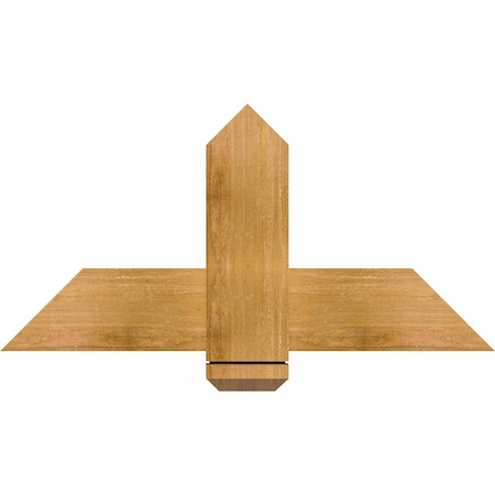 Ekena Millwork Eugene Rough Sawn Timber Gable Bracket, Western Red Cedar, 36"W x 18"H x 2"D x 6"F, 12/12 Pitch GBW036X18X0206EUG00RWR